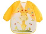 Bavaglino Per Mangiare, Colorare, Grembiule Per Giocare, Bavaglino Con Maniche Giraffa