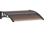 Pensilina Outsunny Per Porta D'ingresso 120 X 75 Cm Pensilina In Policarbonato Per Tettoie