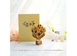 Biglietto Di Auguri Con Fiori Pop-Up 3D - Bouquet Di Girasoli