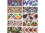 10X Transferfolios 10Cmx4Cm Set Mandala Tribal Blumen