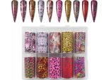 10X Transferfolios 10Cmx4Cm Leopard Set