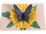 Cartolina D'auguri Pop-Up 3D Sunny Butterfly