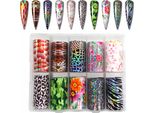 10X Transferfolios 10Cmx4Cm Zebra Spitzenset