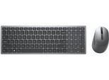Dell KM7120W - Dimensioni Complete (100%) - Rf Wireless + Bluetooth - Qwerty - Grigio - Titanio - Mouse Incluso
