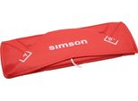 Coprisedile Testurizzato, Rosso/Rosso Per Panca Enduro, Con Scritta Simson - Simson S50, S51, S70 Enduro