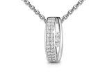 Kette Mit AnhäNger Firetti "Schmuck Geschenk Silber 925 Halsschmuck Halskette Ankerkette", Silberfarben, Kristallweiß, Halsketten, Damen, Silber 925 (Sterlingsilber), L: 45 B: 1,1Mm, Made In Germany - Mit Zirkonia (Synth.), B:1,1Mm