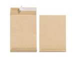 Herlitz Faltenversandtasche, Din B4, Ohne Fenster, Braun