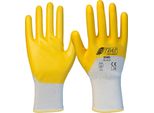 Guanti 03405 Taglia 11 Bianco/Giallo Pes Con Nitrile En 388 Psa Ii 12 Nitras