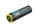 Batteria Nitecore Agli Ioni Di Litio Tipo 21700 NL2142LTHPR 3,6V 4200Mah USB-C