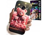 Custodia Per Samsung A5 2017 - Orsacchiotto Rosa Regalo Di Famiglia + Foglio Di Alluminio