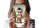 Custodia Per Samsung A5 2017 - Renna, Disegni Natalizi + Vetro