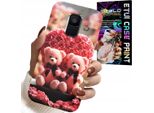 Custodia Per Samsung A6 2018 - Rosa Orsetto Famiglia Cuore + Vetro