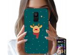 Custodia Per Samsung A6 2018 - Renna Su Sfondo Verde Disegni Festivi