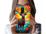 Custodia Per Samsung A6 2018 - Disegni Colorati Cervi Alci Animali Della Foresta