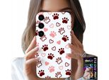 Custodia Per Samsung Galaxy S24 Plus - Zampe Di Cane Su Sfondo Bianco, Cane, Gatto, Orso
