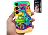 Custodia Per Samsung Galaxy S24 Plus - Dinosauro In Un Camion Per Bambini