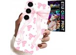 Custodia Per Samsung Galaxy A04S - Custodia Con Nastri Rosa E Disegni Di Moda