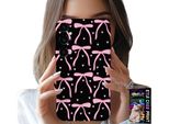 Custodia Per Samsung Galaxy S24 Plus - Nastro Nero E Rosa Con Fiocchi