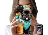 Custodia Per Samsung A12 / M12 - Bulldog Coffi Love, Girasoli, Custodia Psi