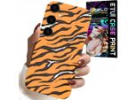 Custodia Per Samsung Galaxy A05S - Cover Posteriore A Strisce Di Tigre + Vetro