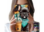 Custodia Per Samsung A10 - Bulldog Coffi Love, Girasoli, Custodia Psi