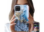 Custodia Per Samsung A12 / M12 - Design Femminile In Marmo + Vetro