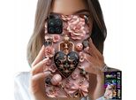 Custodia Per Samsung A12 / M12 - Design Femminile Custodia A Cuore Con Lucchetto + Vetro