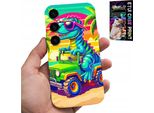 Custodia Per Samsung Galaxy S25 - Dinosauro In Un Camion Per Bambini