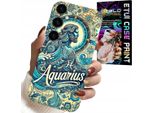 Custodia Per Samsung Galaxy S24 - Segno Zodiacale, Acquario, Retro Astronomico