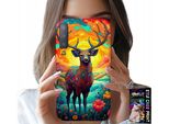 Custodia Per Samsung A7 2018 - Disegni Colorati Cervi Alci Animali Della Foresta