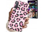 Custodia Per Samsung A7 2018 - Design Femminile Pantera Rosa Stampa Leopardo