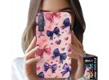 Custodia Per Samsung A7 2018 - Disegni A Nastro Colorati + Vetro