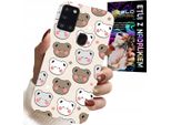 Etui Per Samsung Galaxy A21S - Disegni Di Orsacchiotti Per Bambini + Vetro