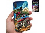 Custodia Per Samsung Galaxy A20E -Dinosauro In Monstertruck Disegni Per Bambini