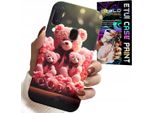 Custodia Per Samsung Galaxy A20E - Orsacchiotto Rosa Regalo Di Famiglia + Lamina