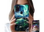 Etui Per Samsung Galaxy A21S - Alaska Aurora Boreale Caso + Vetro