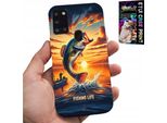 Etui Per Samsung Galaxy A21S - Caso Di Pesca + Vetro