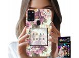 Etui Per Samsung Galaxy A21S - Design Fiore, Moderno Femminile + Vetro