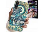 Custodia Per Samsung Galaxy A70 - Segno Zodiacale, Acquario, Retro Astronomico