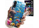 Custodia Per Samsung A50 / A30S - Barriera Corallina, Pesci Colorati E Mondo Sottomarino