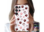 Etui Per Samsung Galaxy S22 Ultra - Zampe Di Cane Su Sfondo Bianco, Cane, Gatto, Orso