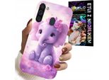 Custodia Per Samsung Galaxy A21 - Elefante Dolce Su Sfondo Rosa + Pellicola