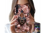 Custodia Per Samsung Galaxy A21 - Design Femminile Custodia A Cuore Con Lucchetto + Vetro