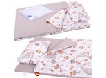 Biancheria Da Letto Con Imbottitura 220X80 Cm Allacciata Bobo In Cotone - Elefante E Amici