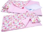 Biancheria Da Letto Con Imbottitura 220X80 Cm Allacciata Bobo Biancheria Da Letto In Cotone - Fiori Rosa