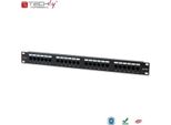 Techly 24 X RJ45 Cat.5E, Ieee 802.3, Ieee 802.3Ab, Ieee 802.3U, 10/100/1000Base-T(X), Fast Ethernet, Gigabit Ethernet, 1000 Mbit/S, RJ-45, Zlato