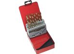 Set Di Punte Elicoidali Pro HSS-TIN, Din 338, Ø 1 - 10 Mm In Scatola Di Metallo