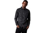 Maine - Camicia Da Uomo A Maniche Lunghe DH7827 (M) (Nero)