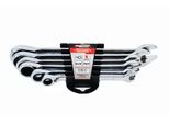 Awtools Chiavi Ad Occhio Piatto Con Cricchetto Set Di 6 Chiavi Da 8-19 Mm