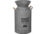 Lattiera - Metallo E Iuta - Grigio - H48 Cm - Atmosphera CréAteur D'intéRieur